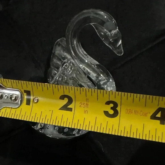 Vintage Art Glass Swan Paperweight Figurine MCM 90’s 80’s - Picture 7 of 11